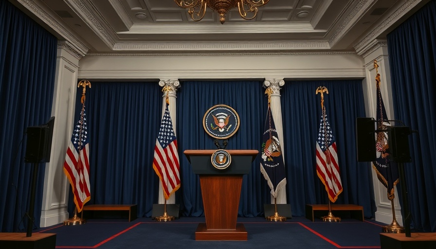 White House press briefing setup, impact on international investors