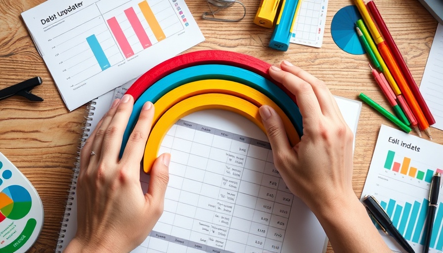 Colorful debt update planner with zero-based budgeting theme.