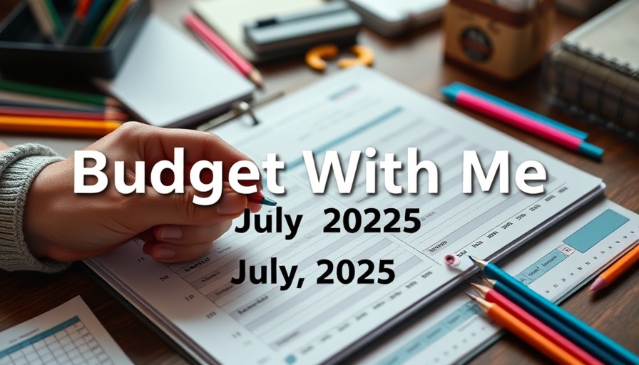 Hands organizing a budget planner for family budgeting, colorful stationery in the background.