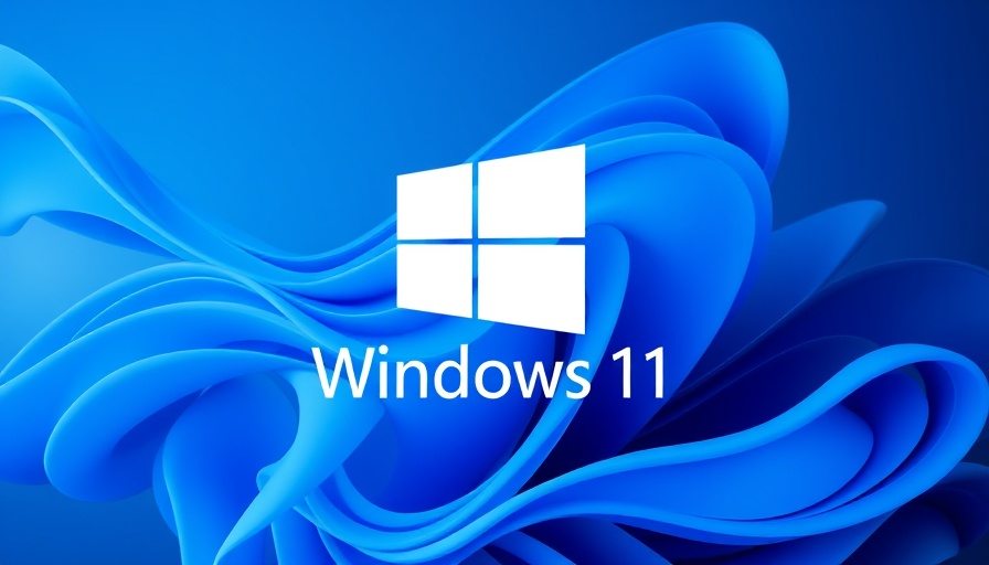 Windows 11 logo over abstract blue background, Longevity of Apps on Windows theme.