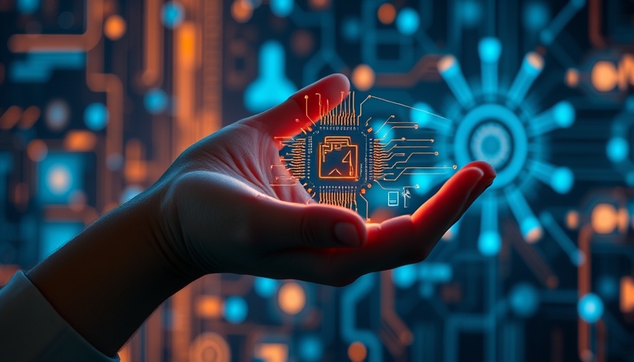 Futuristic digital AI impact on mortgage brokers concept