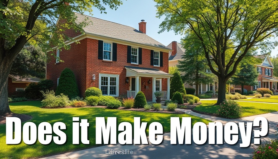 250K Buy-to-Let Investment suburban brick house with overlay text 'Does it Make Money?'