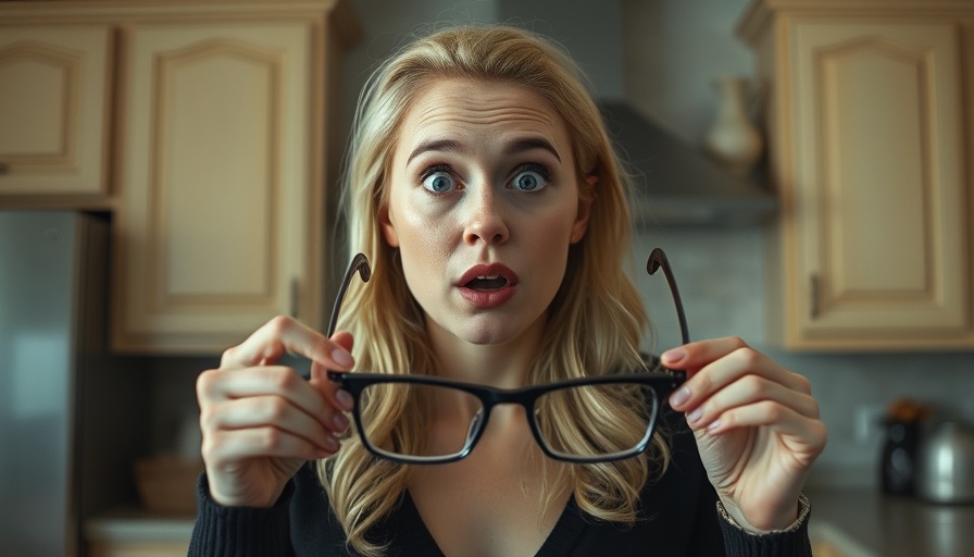 Woman holding glasses in kitchen, related to £5 Charity Shop Mystery Bags.