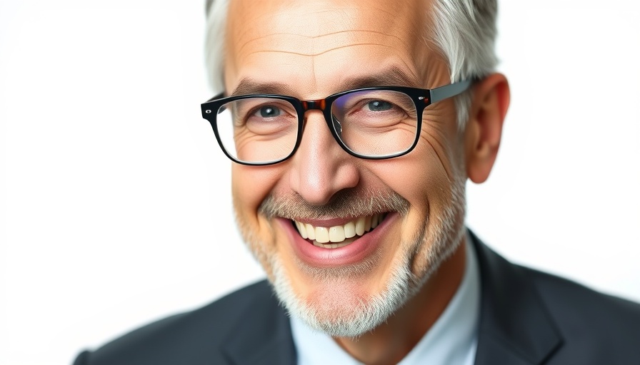 Professional man in suit and glasses smiling, relevant to Renters’ Rights Bill UK.
