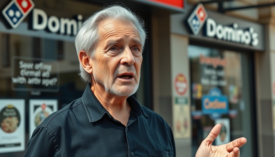 Elderly man shares Domino's DIRTY Secret outside a store.