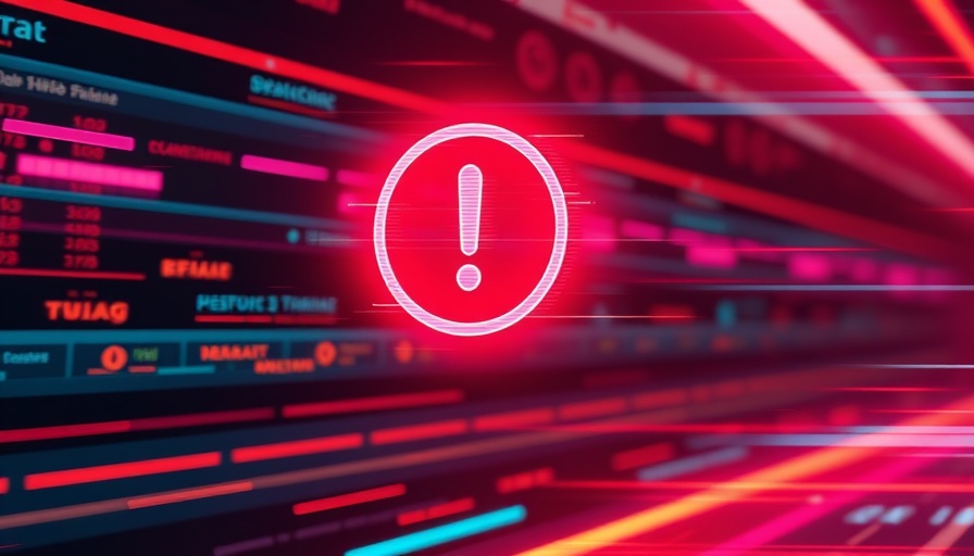 Abstract digital alert symbol illustrating global cybersecurity warning system.