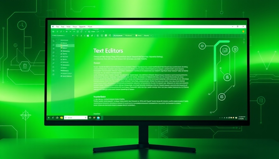 Microsoft Terminal Text Editor for Mac Users interface with green theme