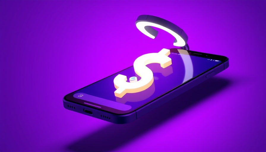 Yahoo Creators platform record revenue illustration with smartphone and dollar sign.