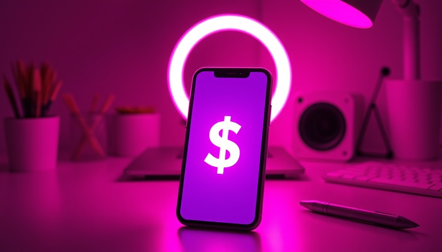 Yahoo Creators platform revenue growth concept with dollar sign on smartphone.