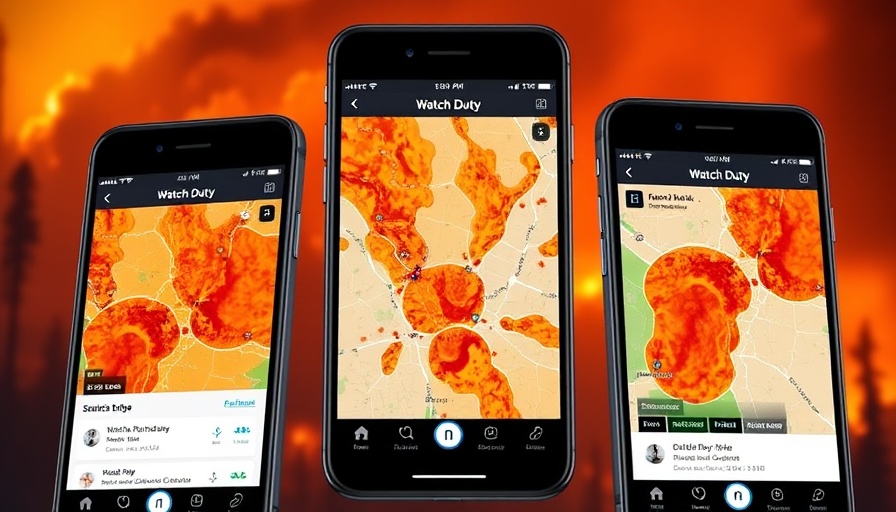 Watch Duty app displays wildfire maps on phones.