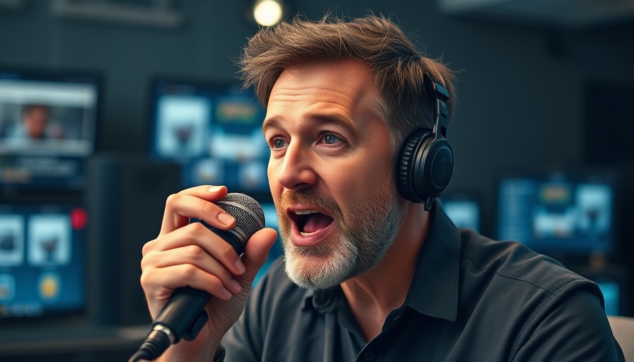 Man discussing gospel freedom in the UK in studio setting