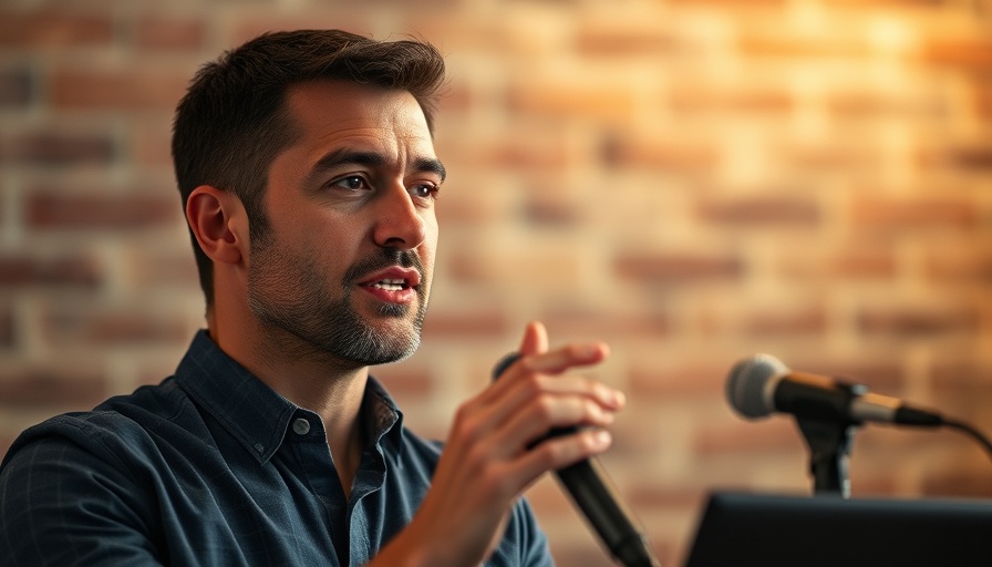Man discussing five tax returns requirement for self-employed.