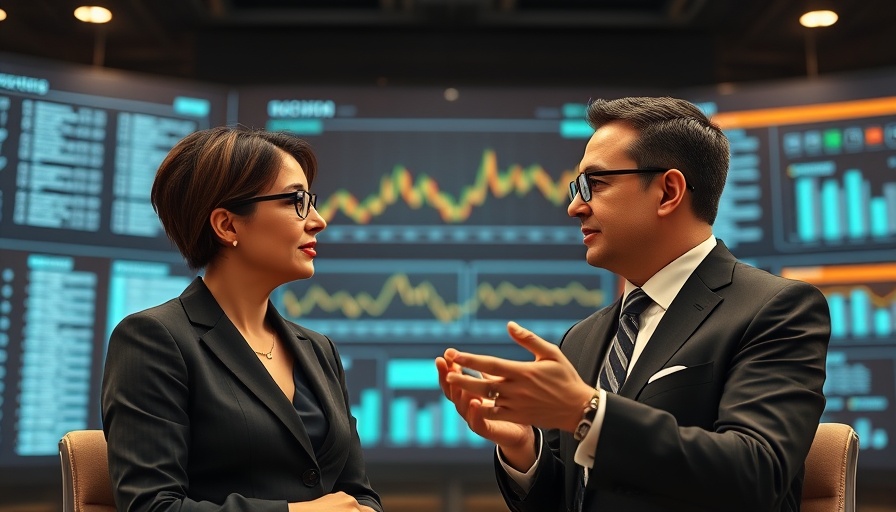 Interest Rate Cuts Impact on Families: Digital economic discussion between two professionals.