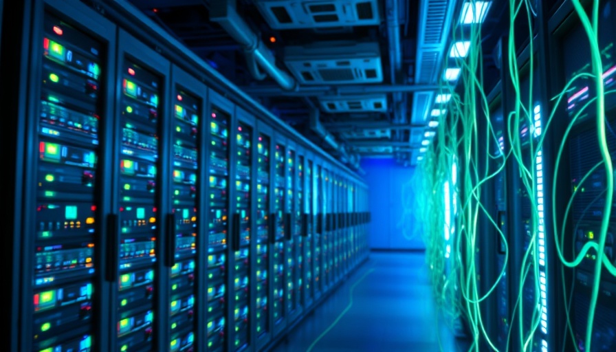 Futuristic data center illustrating PyTorch connector with RDMA support.