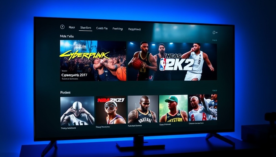 Xbox game streaming interface showing game titles on PC screen.