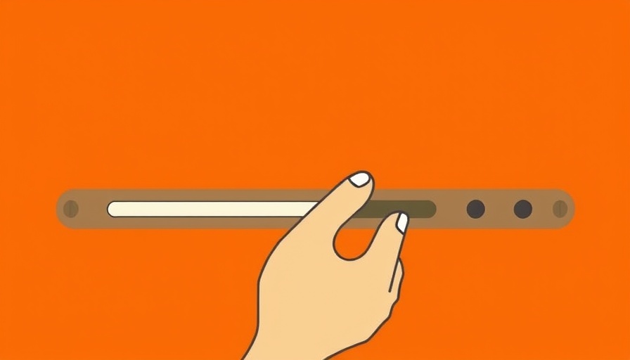 Minimalistic hand adjusting slider on orange background symbolizes Claude AI usage limit reductions