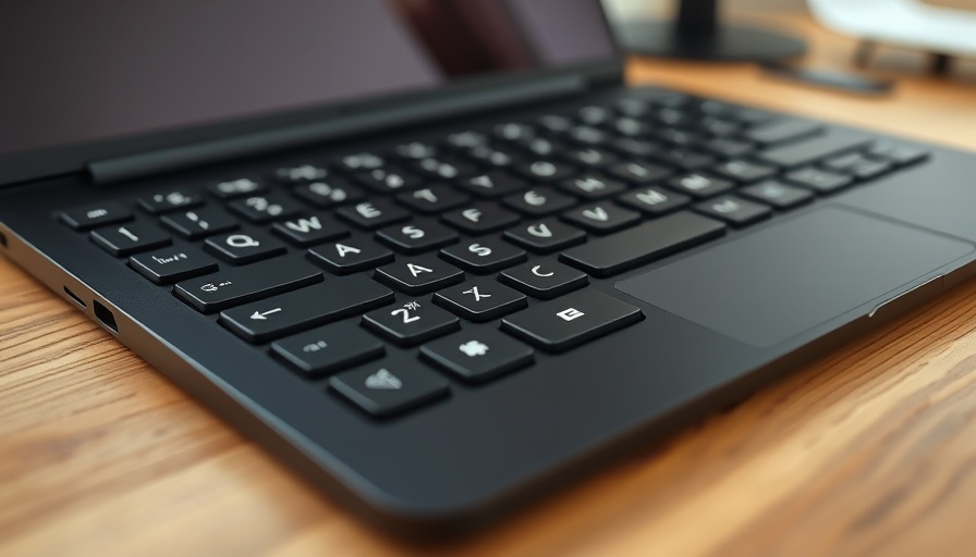 Advanced Kubuntu keyboard with shortcuts on a sleek black laptop.