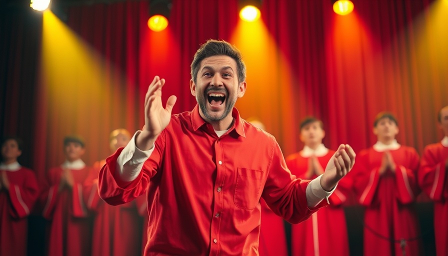 Budget-conscious individuals UK humorously depicted in a lively performance.