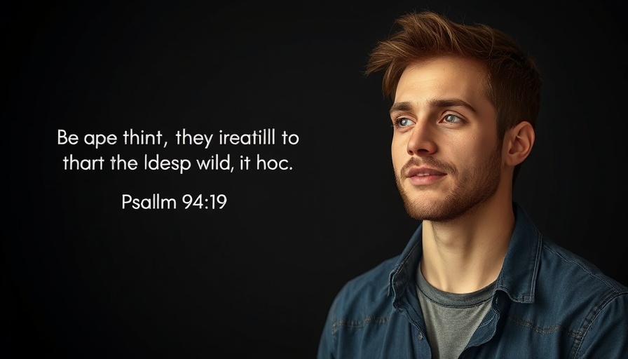 Young man sharing message of God's grace in casual setting.