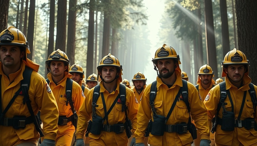 Firefighters in forest addressing fire risks. Firefighter Shortage in US context.