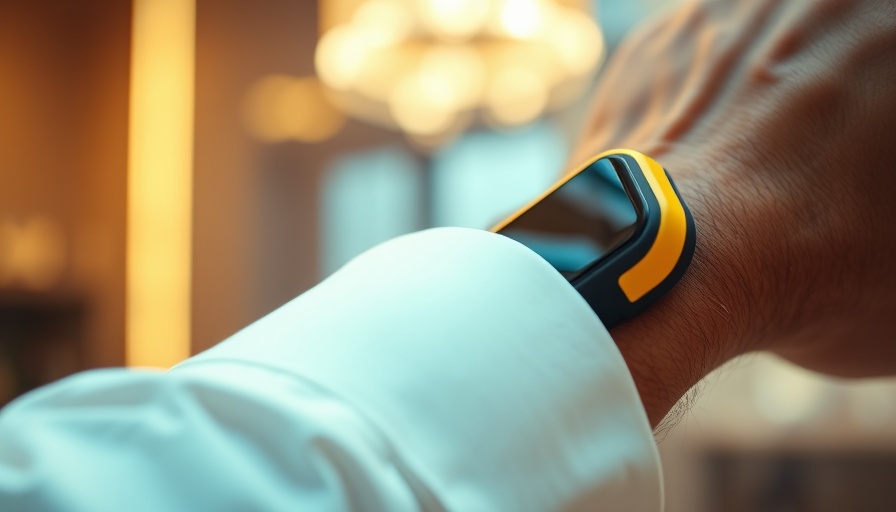 Close-up of wearable AI device on wrist, showcasing Amazon acquisition.