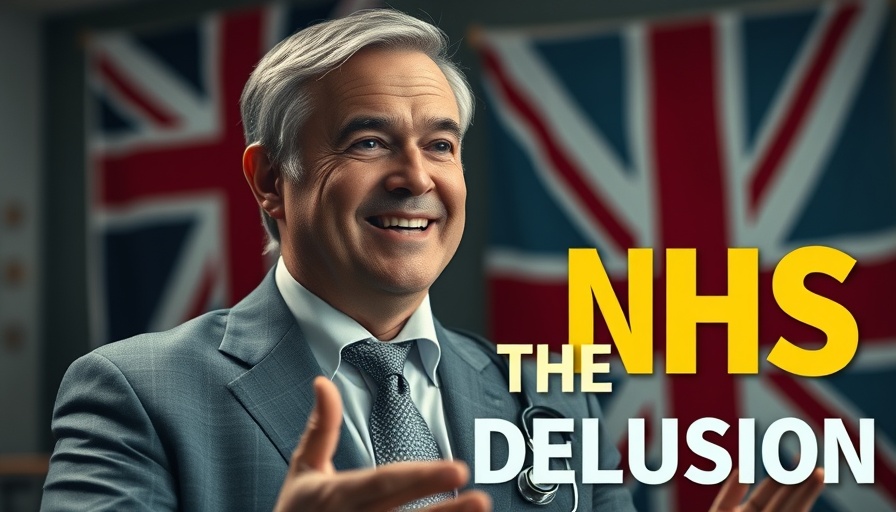 NHS reform discussion with British flag and stethoscope.