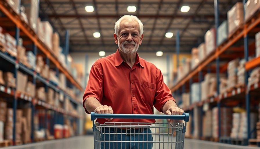 Costco Employee Salary Insights: Man in warehouse pushing cart.