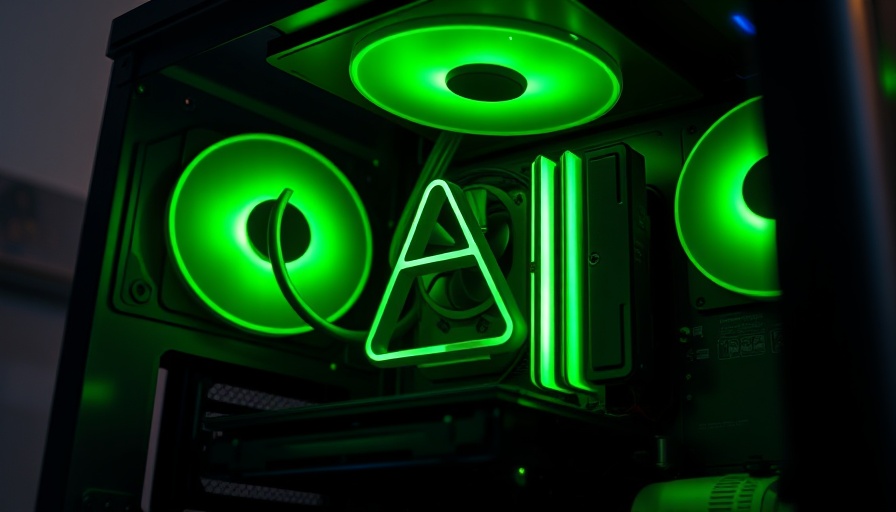 Futuristic gaming PC with vibrant LED lights, ideal for AI tools.
