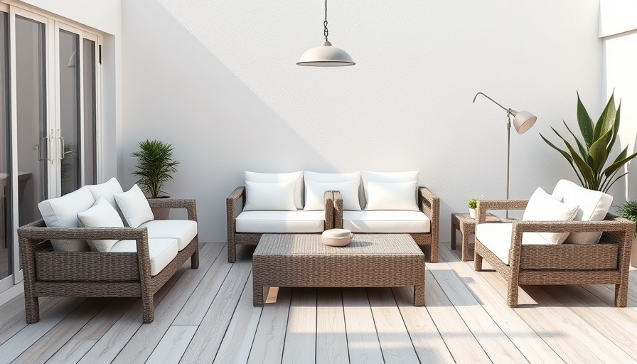 Elegant modular garden furniture set with price drops in modern patio.