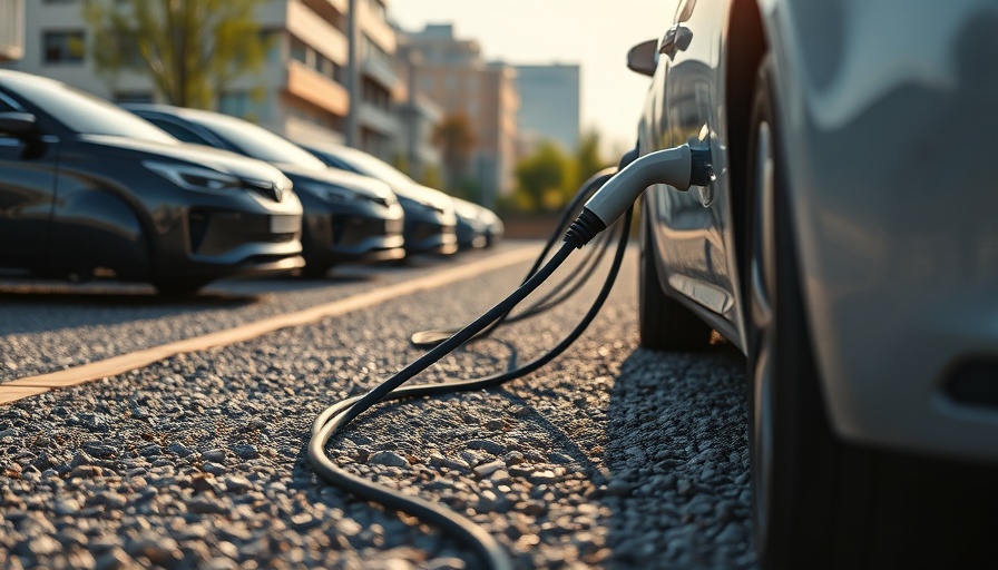 Electric vehicle charging cables in Dumfries infrastructure close-up.