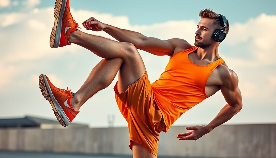 Active man exercising outside, related to bodyweight fitness tests after 40.