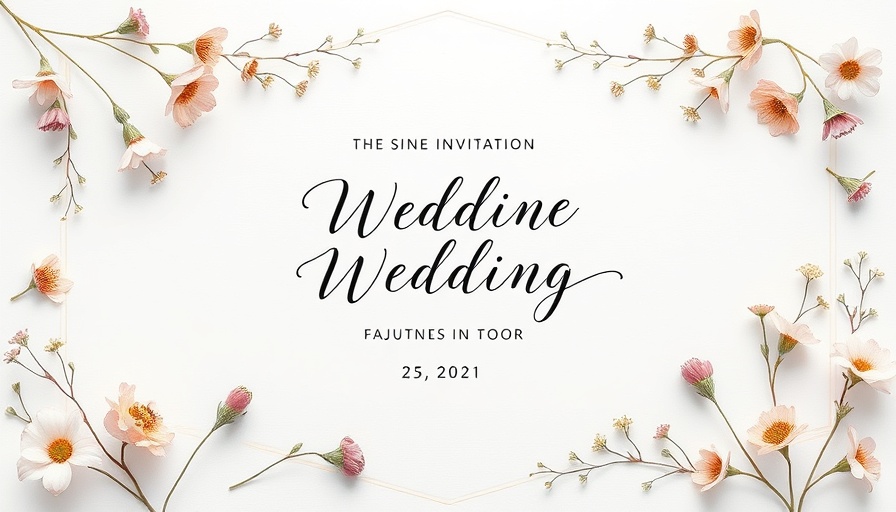Covenant Love in Weddings: Elegant floral wedding invitation card.