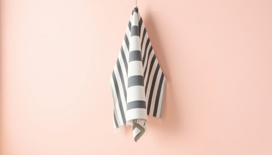Designer-inspired towels from H&M Home in pastel background.