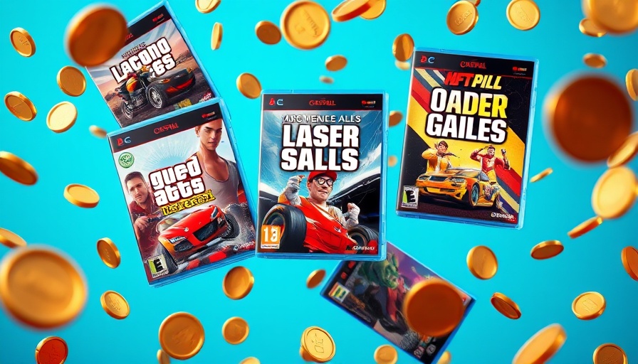 $80 games highlighted with vibrant covers and flying coins.