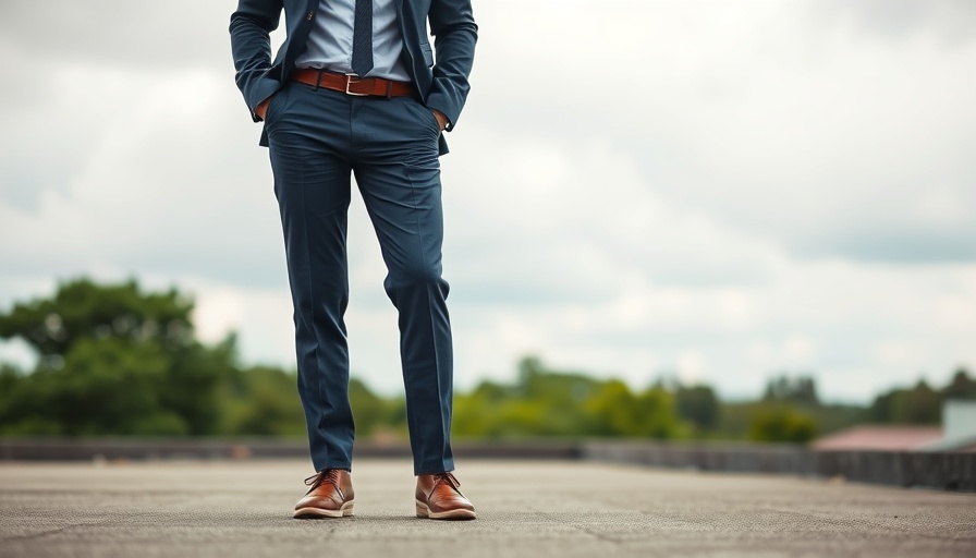 Tall man standing on rooftop with text overlay, budget-conscious UK individuals