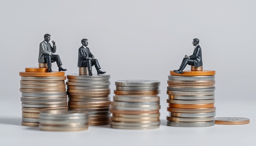 Miniature figures on coins illustrate local presence in property market.