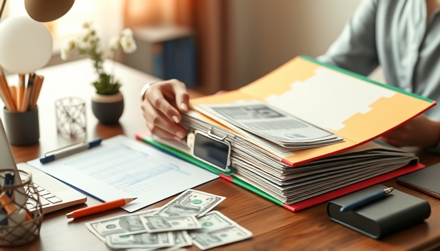 Colorful cash binder for family budgeting, cash stuffing method