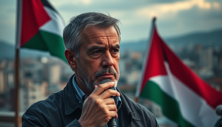 Will Palestine Survive Long Enough to Be Recognised? Pensive man with flag.