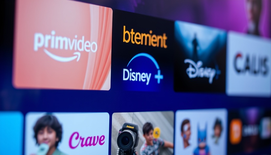 Prime Video app on TV interface with other streaming services.