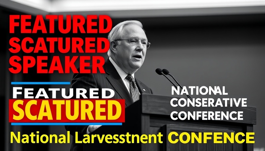 Economic insights speaker at a conference with graphic overlays.