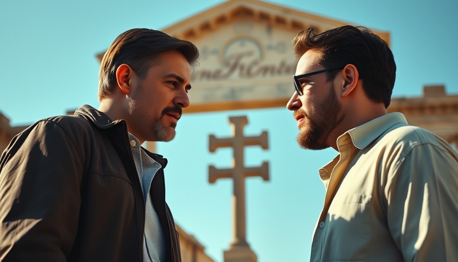 Christianity and Moral Assumptions in WEIRD West - discussion scene with ancient background.
