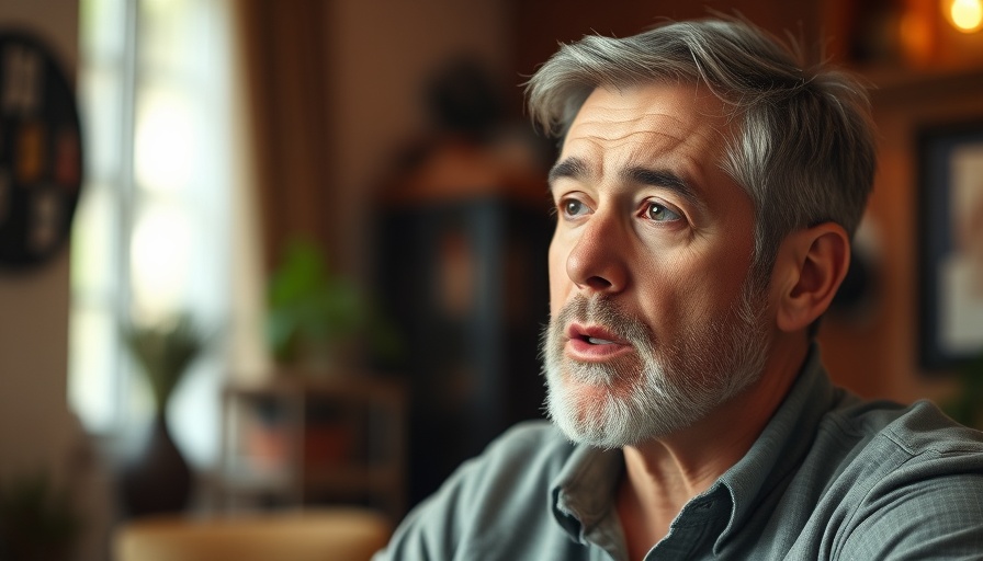 Honest Struggles and Hidden Wounds in Parenting, man speaking thoughtfully.