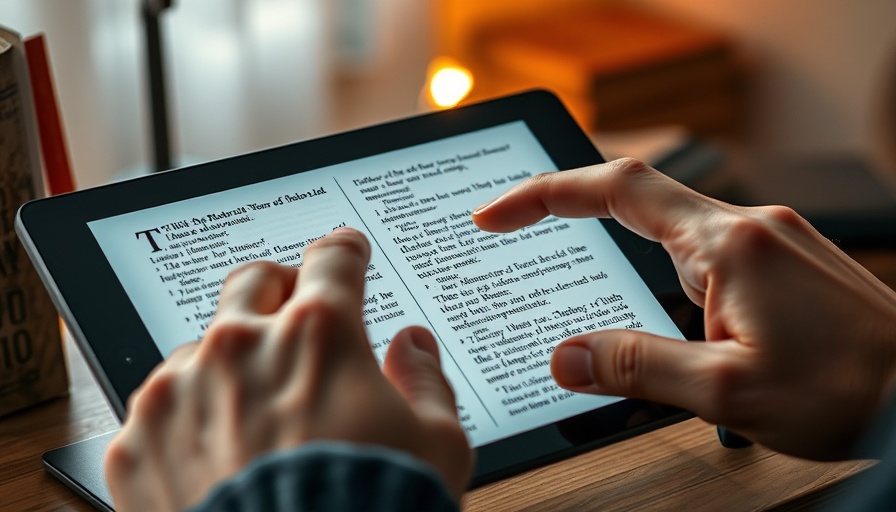 Hand pointing at digital tablet with biblical text, Christian Journey to Salvation.