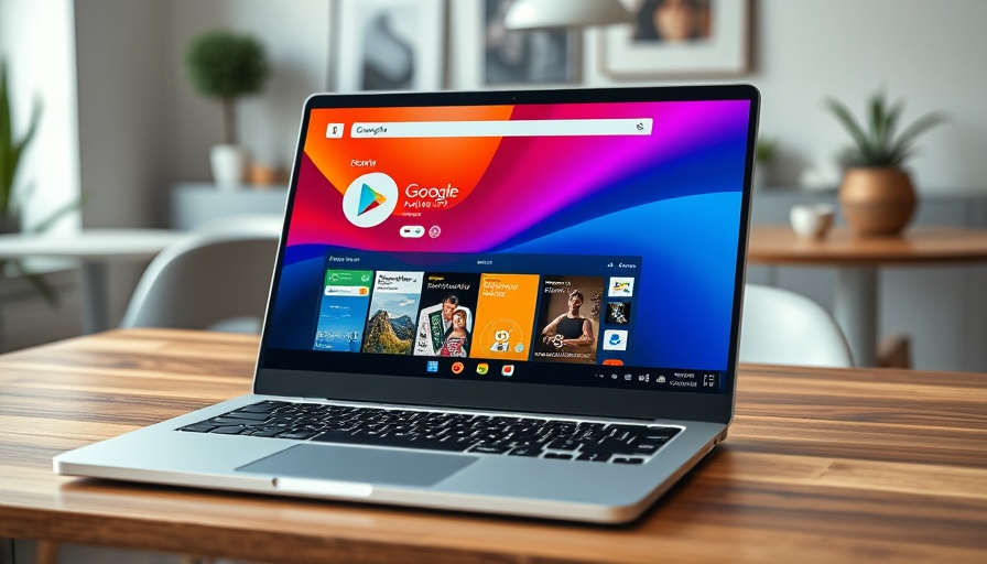 Chromebook with Android apps from Google Play Store displayed