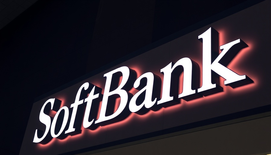 SoftBank corporate sign, Ohio AI servers acquisition context.