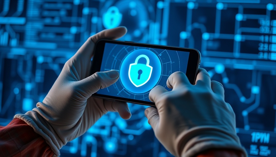 VPN security on smartphone, important for small business protection.
