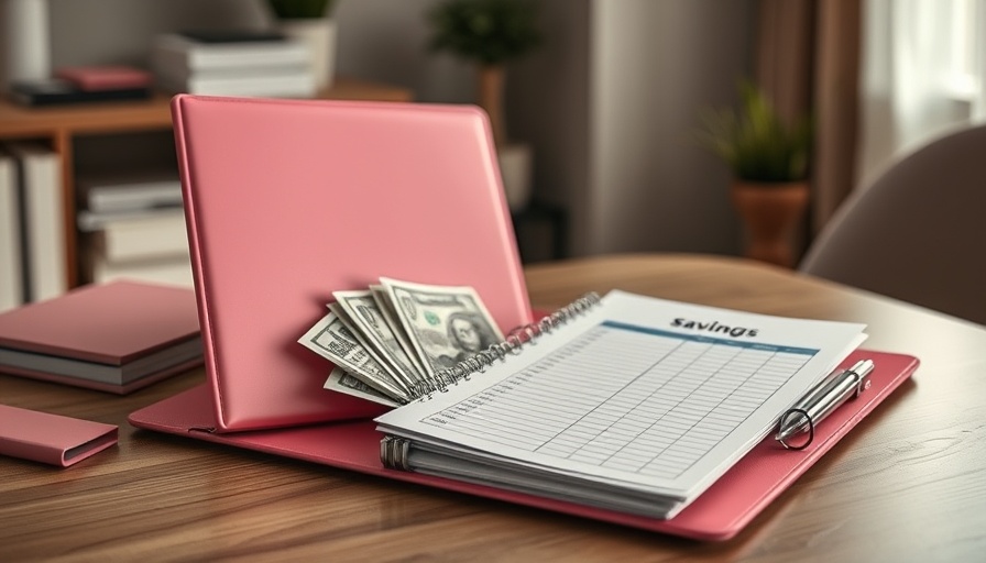 Budget Binder Savings Day setup with cash and savings tracker.