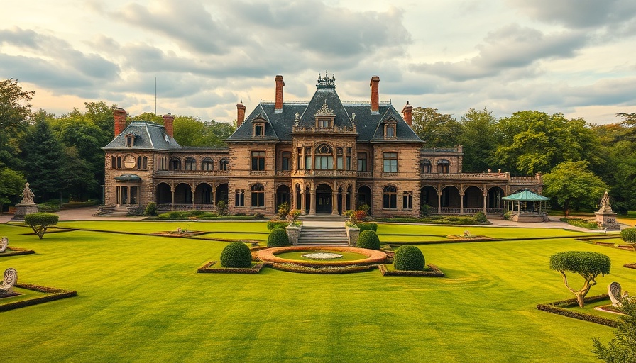 Stately historic mansion among expansive greenery, most viewed homes.