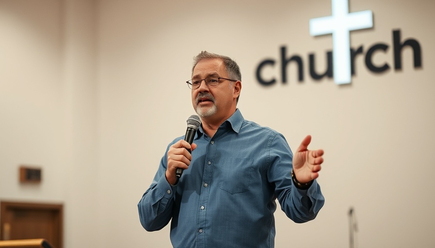 Living in the Fullness of Christ: Man speaking passionately on stage.