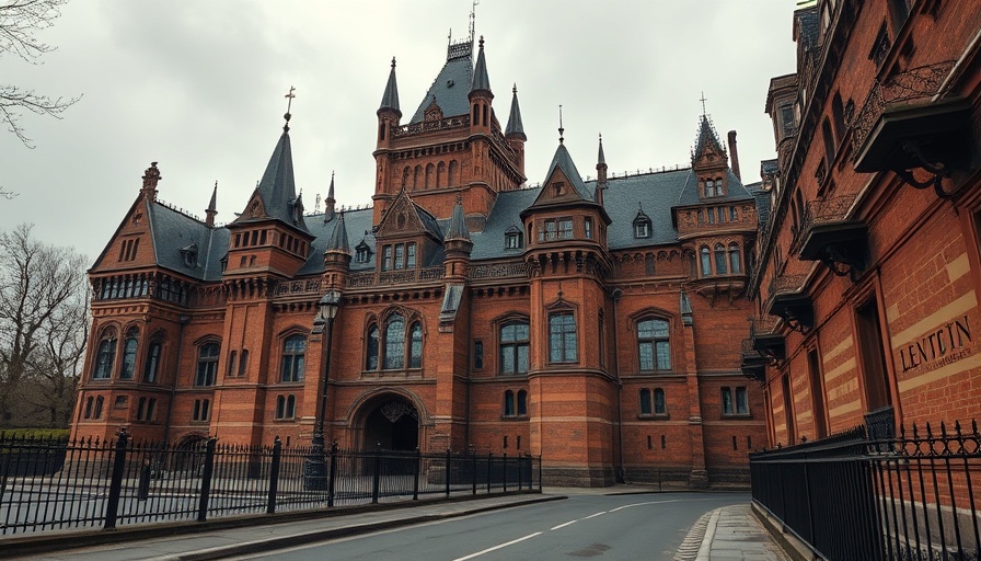 Majestic historical castle in Dumfries, potential court case location.